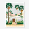 schönes Poster Illustration Palmen Urlaub Pastell Palm Spring All the ways to say